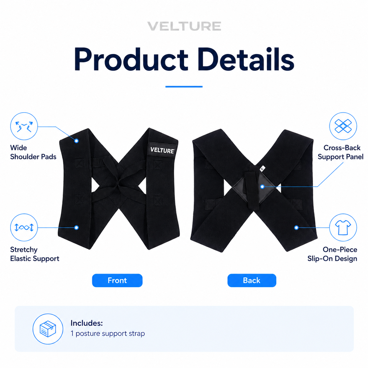 Velture Align™ Posture Support Strap