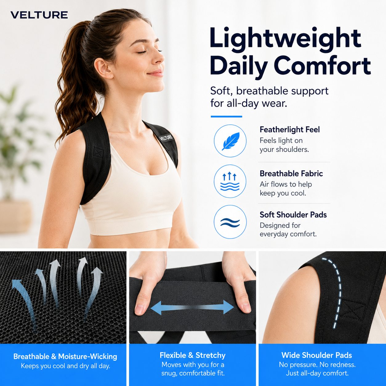 Velture Align™ Posture Support Strap